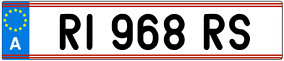 Trailer License Plate